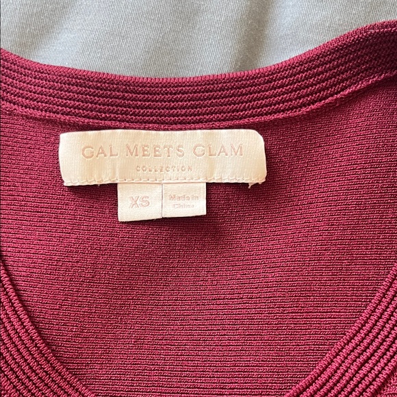 Gal Meets Glam Burgundy Sleeveless Mini Dress - Picture 2 of 3